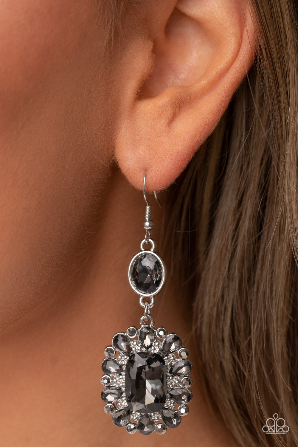 Paparazzi Capriciously Cosmopolitan Silver Fishhook Earrings - P5RE-SVXX-337XX