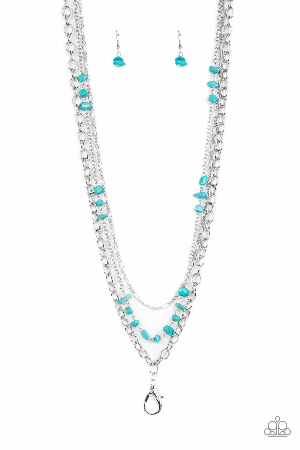 Paparazzi Artisanal Abundance Blue Lanyard Long Necklace - P2LN-BLXX-103XX