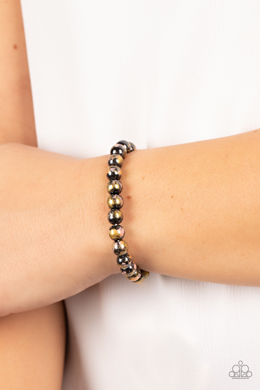 Paparazzi Astro Artistry Pink Stretch Bracelet - P9SE-URPK-145XX