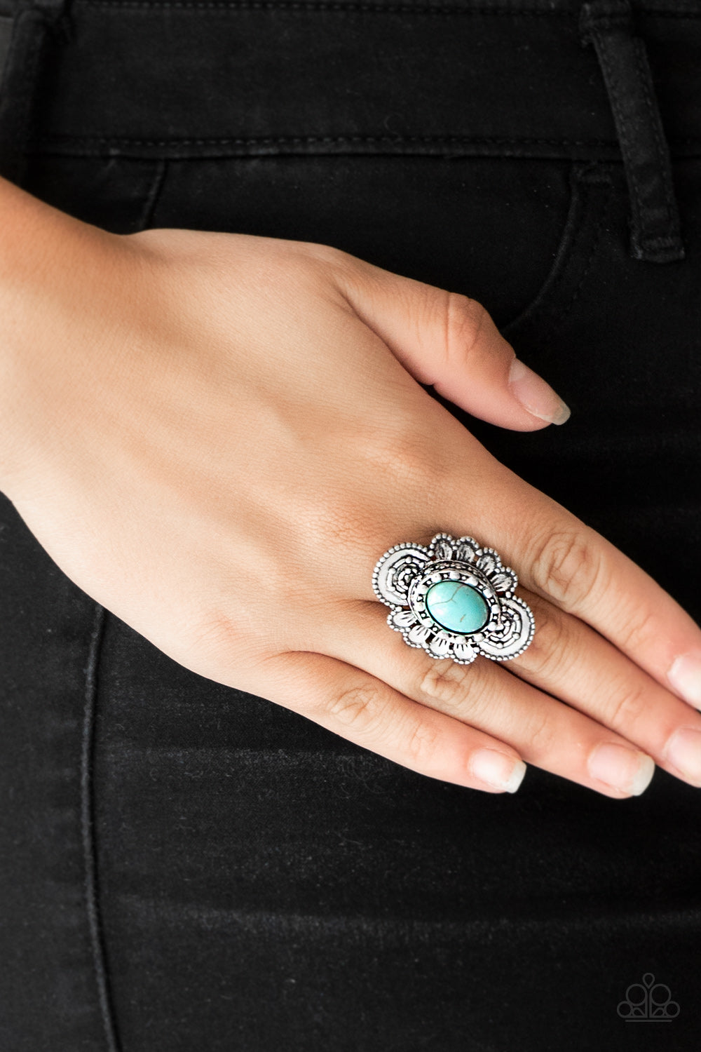 Paparazzi Basic Element Blue Stone Ring
