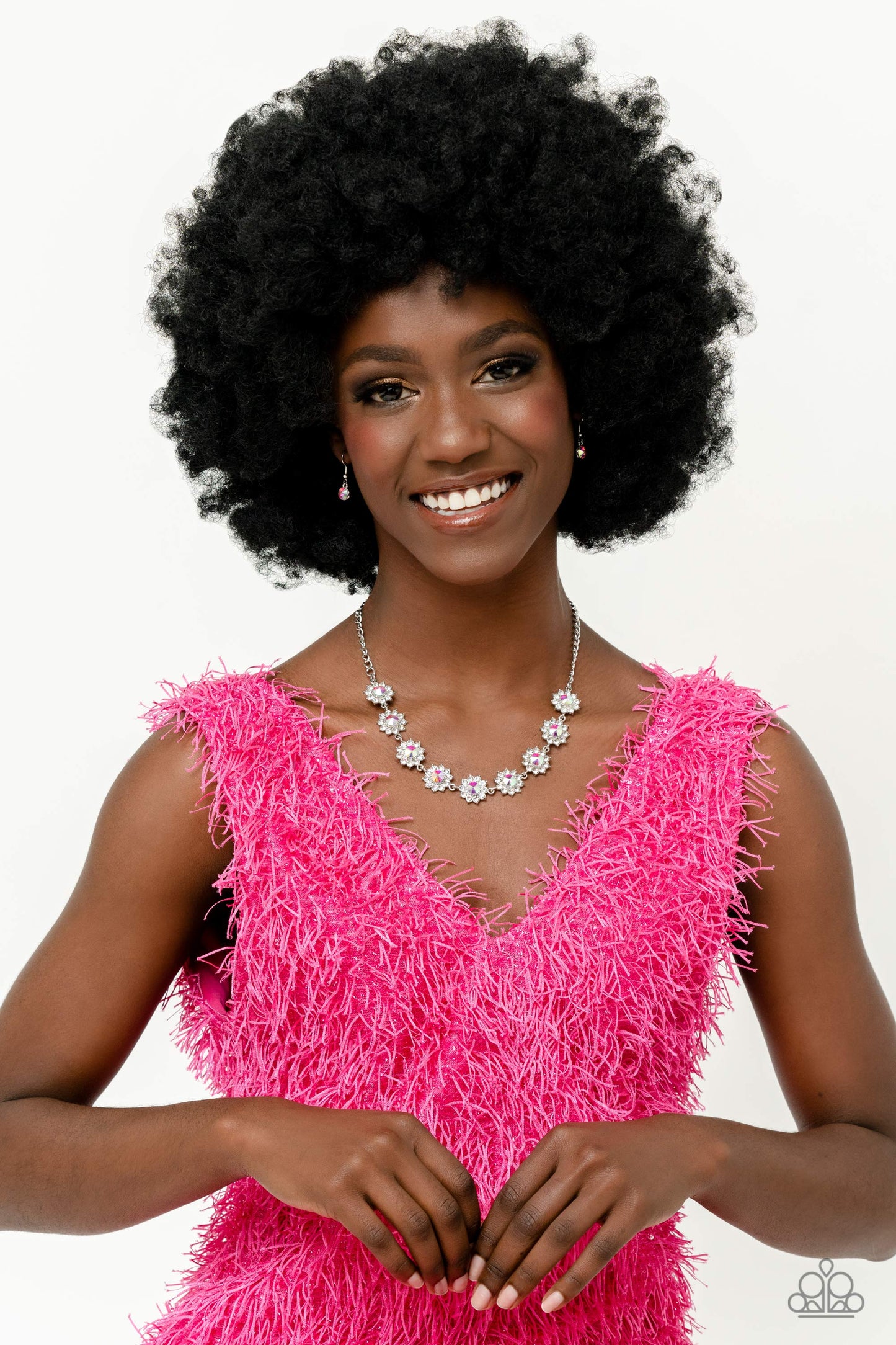 Paparazzi Blooming Brilliance Multi Short Necklace - Life Of The Party Exclusive January 2023 - P2ST-MTXX-100XX