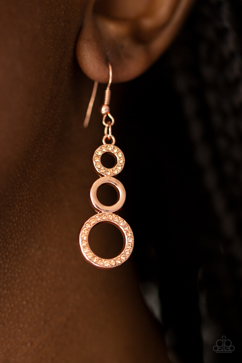 Paparazzi Bubble Bustle Copper Fishhook Earrings