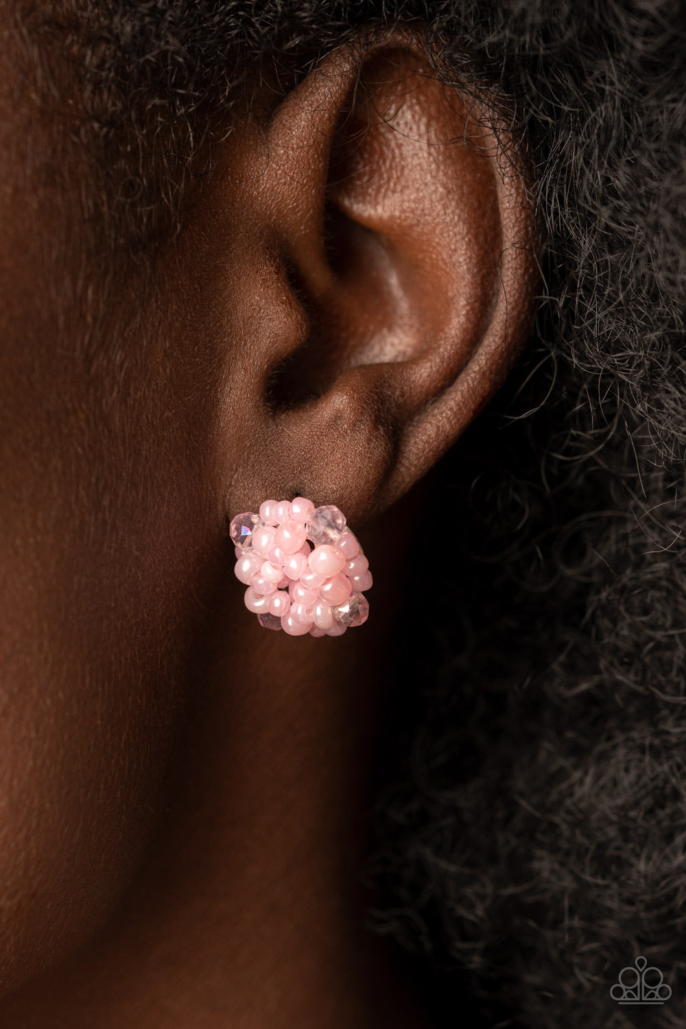 Paparazzi Bunches of Bubbly Pink Post Earrings - P5PO-PKXX-079XX