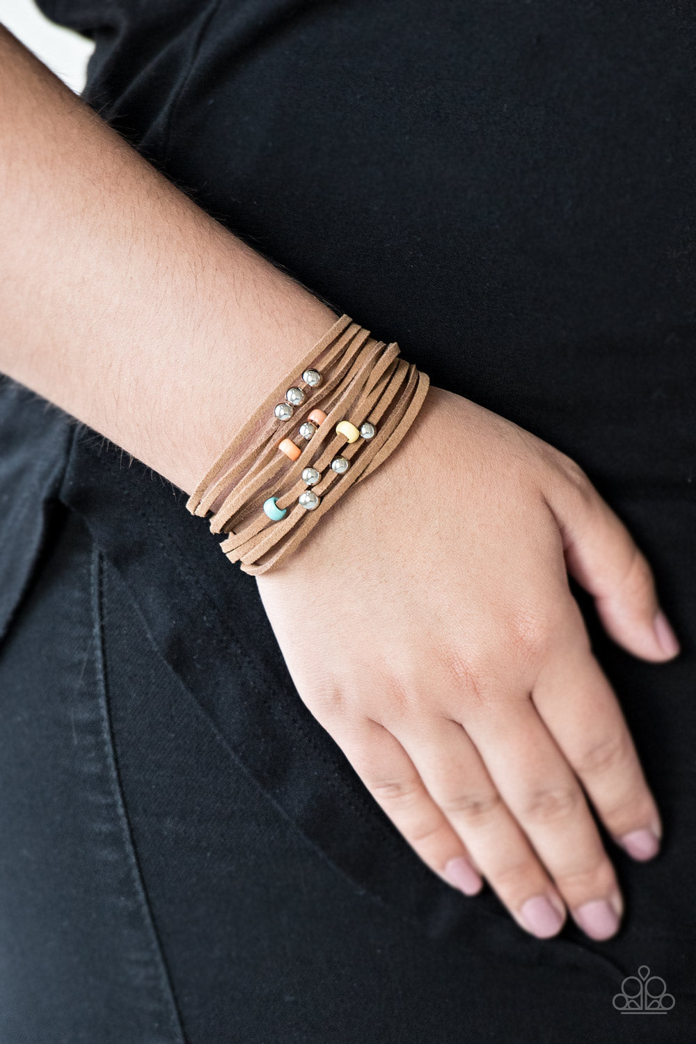 Paparazzi Colorfully Coachella Multi Clasp Bracelet - P9UR-MTXX-159XX