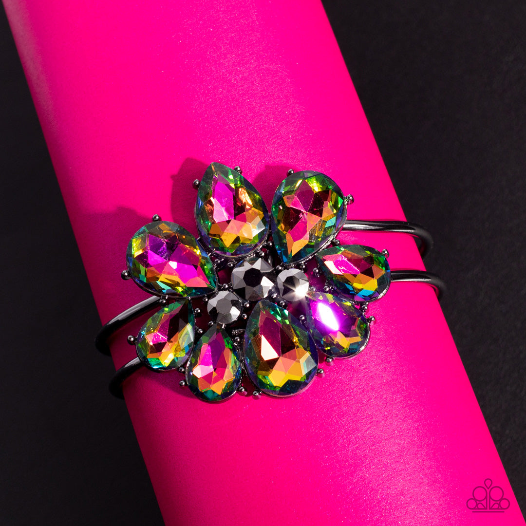 Paparazzi DAUNTLESS is More Multi Hinge Cuff Bracelet - Life Of The Party October 2022 - P9ST-MTXX-017XX