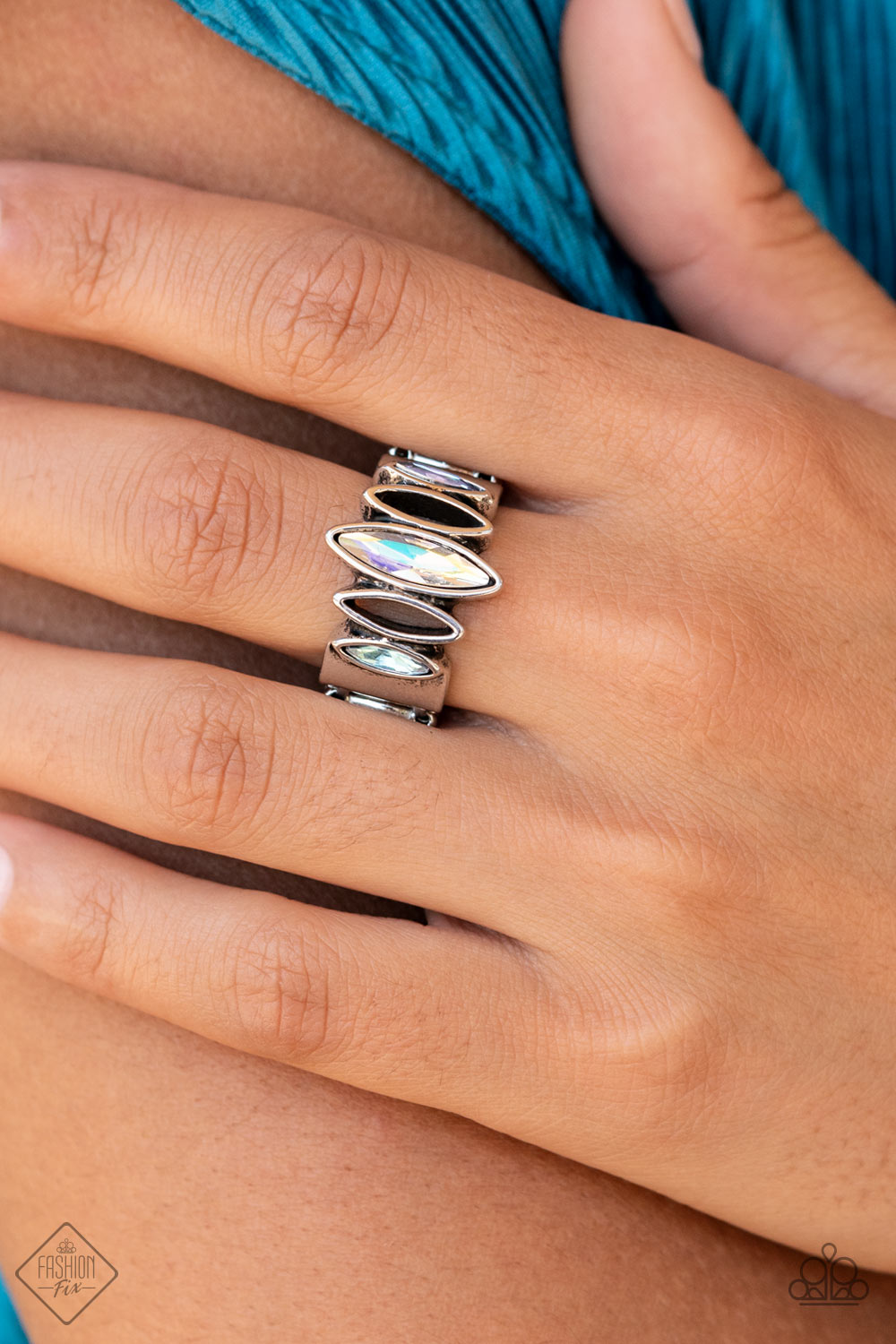 Paparazzi Distant Cosmos Multi Ring - Fashion Fix Sunset Sightings July 2022