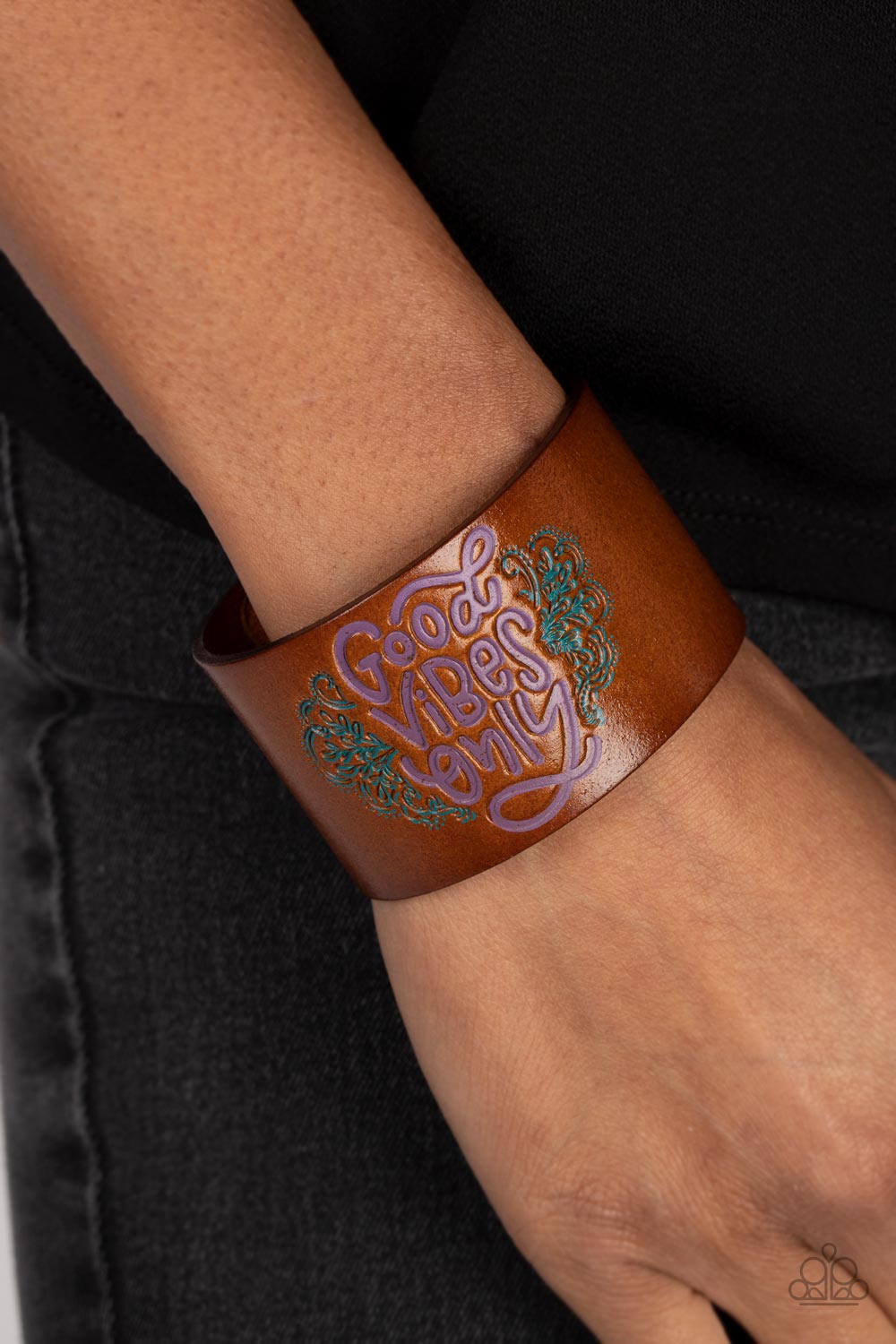 Paparazzi Easy Energy Purple Single Wrap Snap Bracelet - P9WD-URPR-112XX