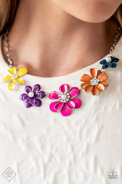 Paparazzi Floral Reverie Multi Short Necklace - Glimpses of Malibu September 2022