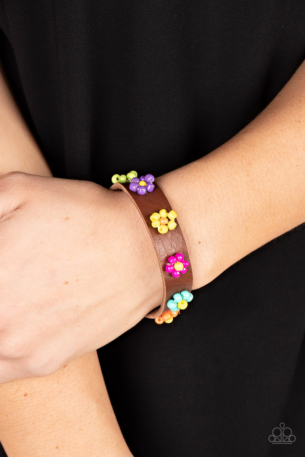 Paparazzi Flowery Frontier Multi Sliding Knot Bracelet - P9UR-MTXX-256XX