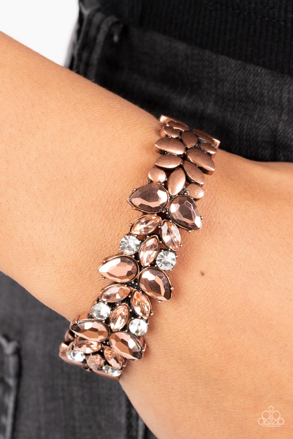Paparazzi Glacial Gleam Copper Cuff Bracelet - P9ED-CPXX-038XX