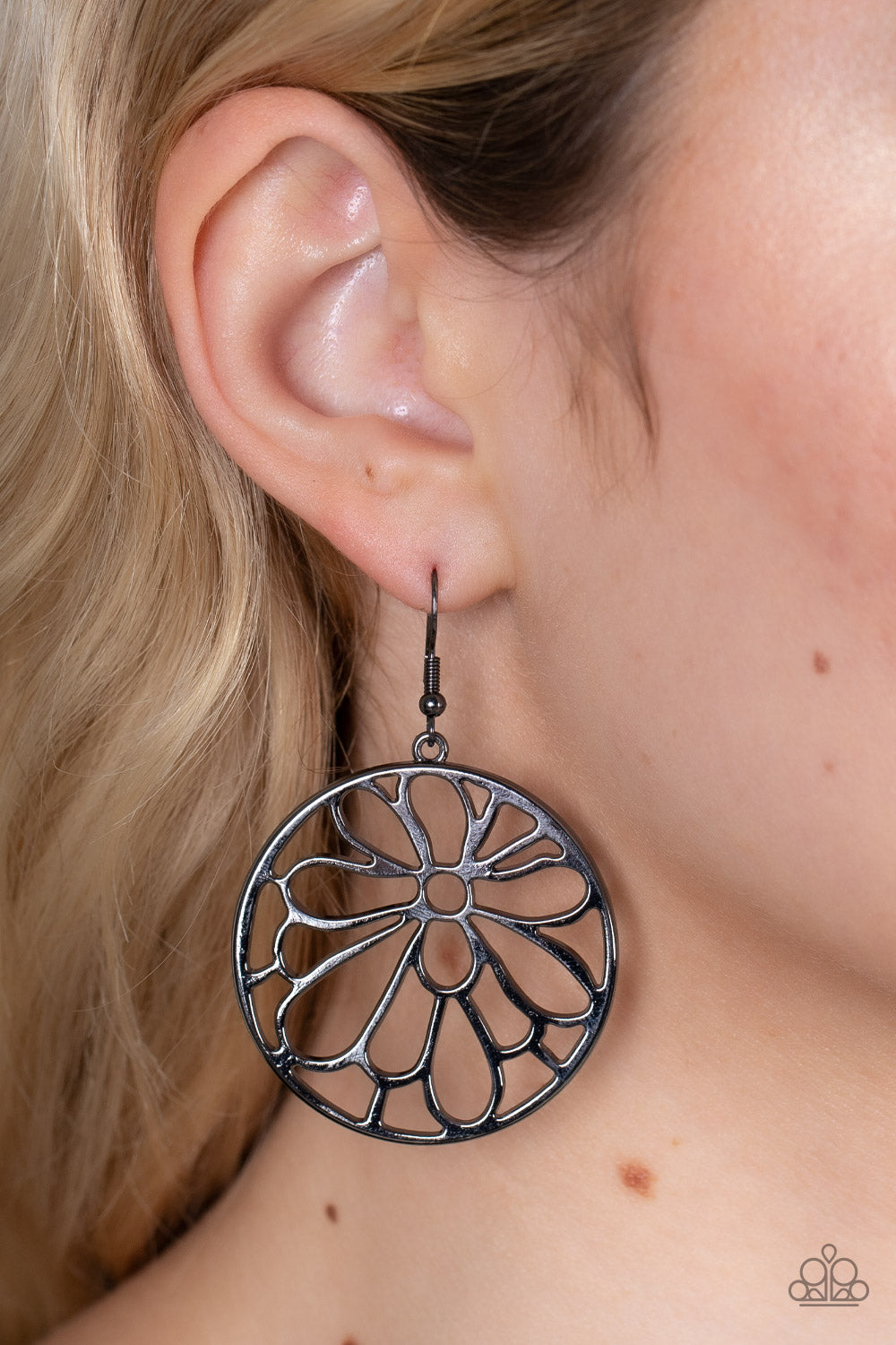 Paparazzi Glowing Glades Black Fishhook Earrings - P5WH-BKXX-224XX