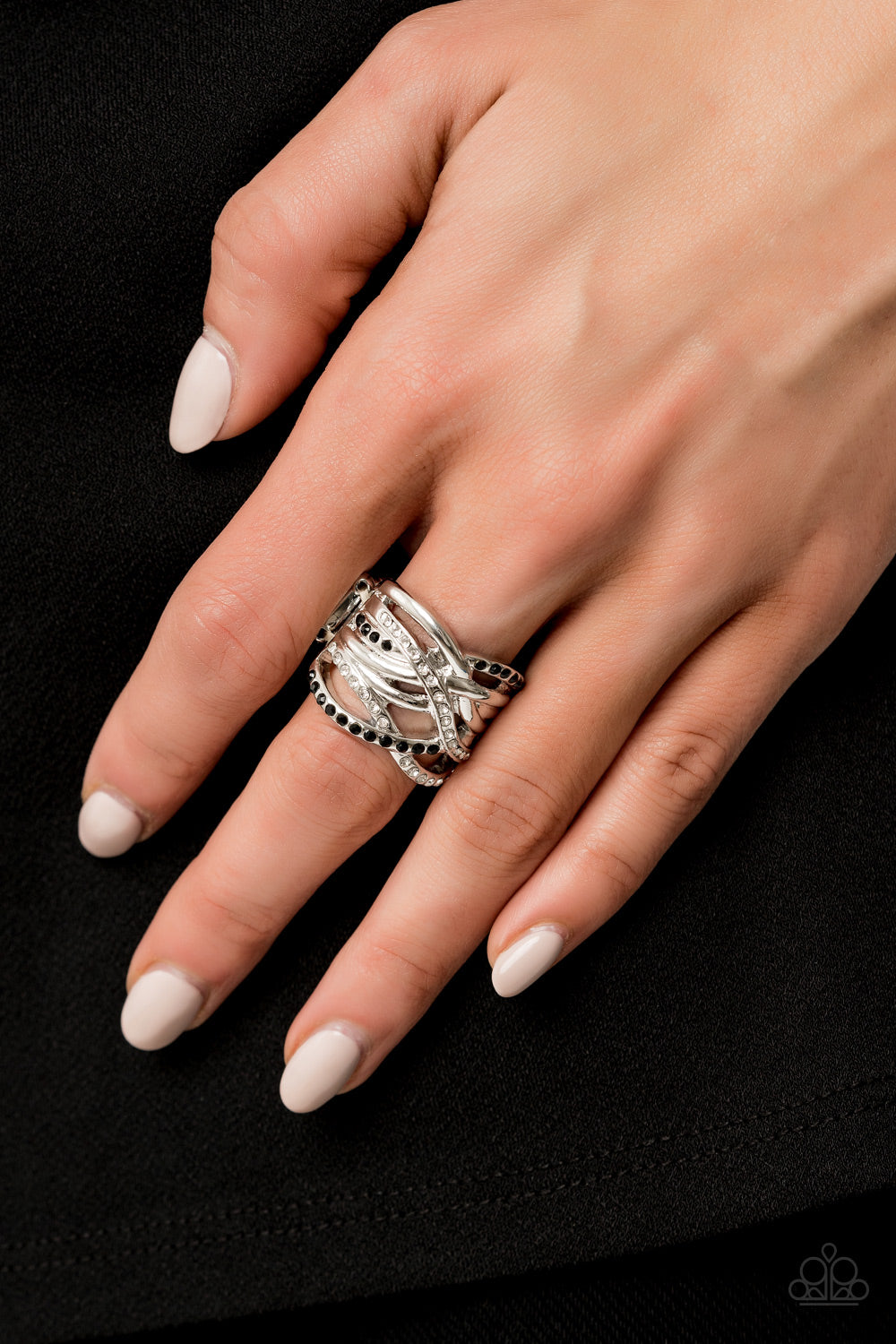 Paparazzi High Rollin' Black Ring - P4RE-BKXX-219XX