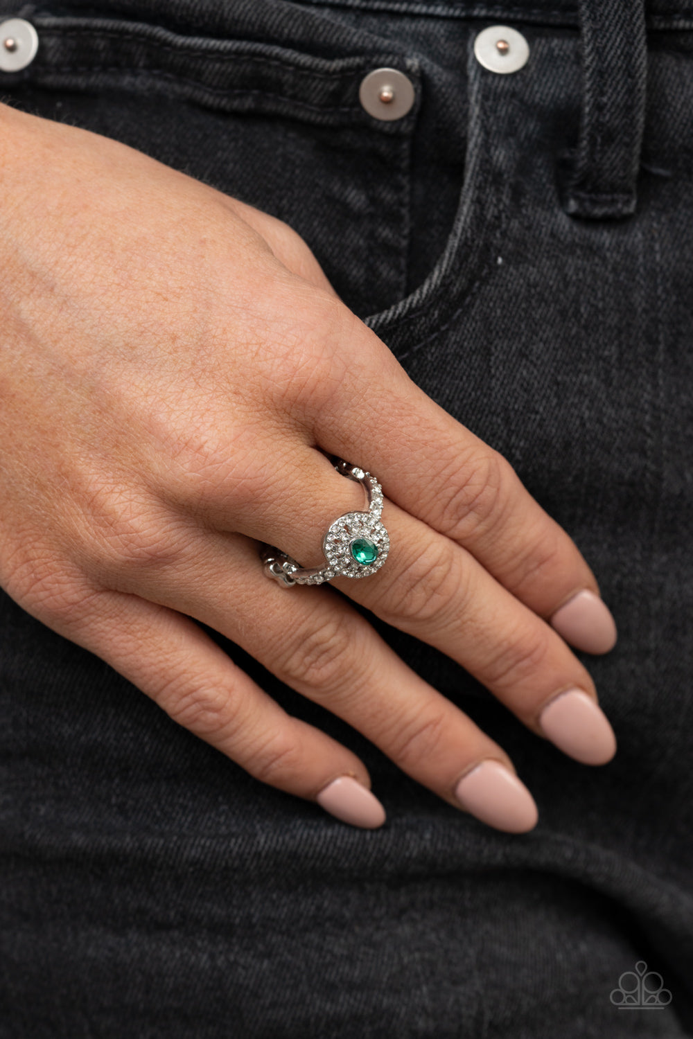 Paparazzi I Said Yes Green Ring