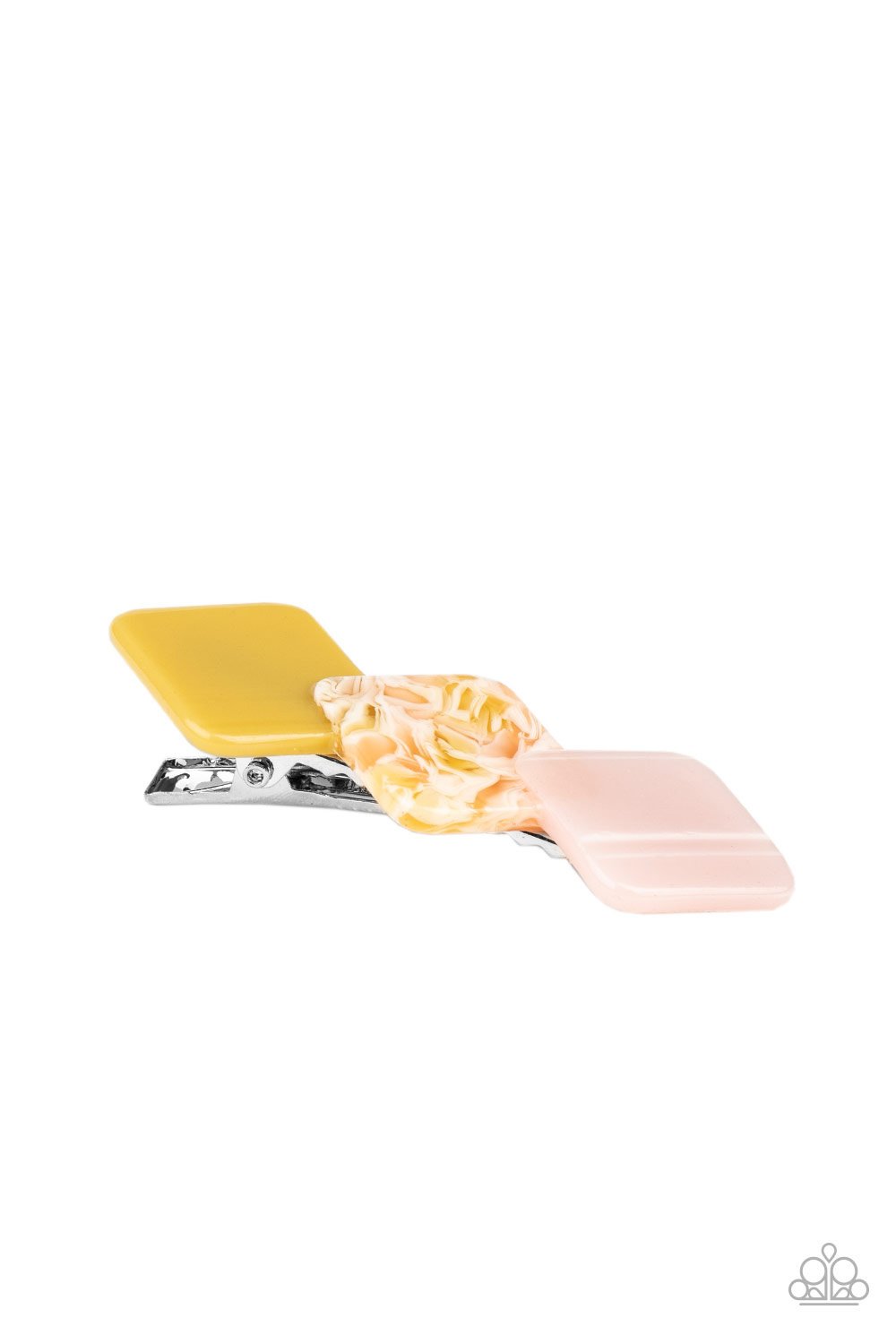 Paparazzi I'll Take It From HAIR Multi Yellow Hairbow / barrette - P7SS-MTYW-101XX