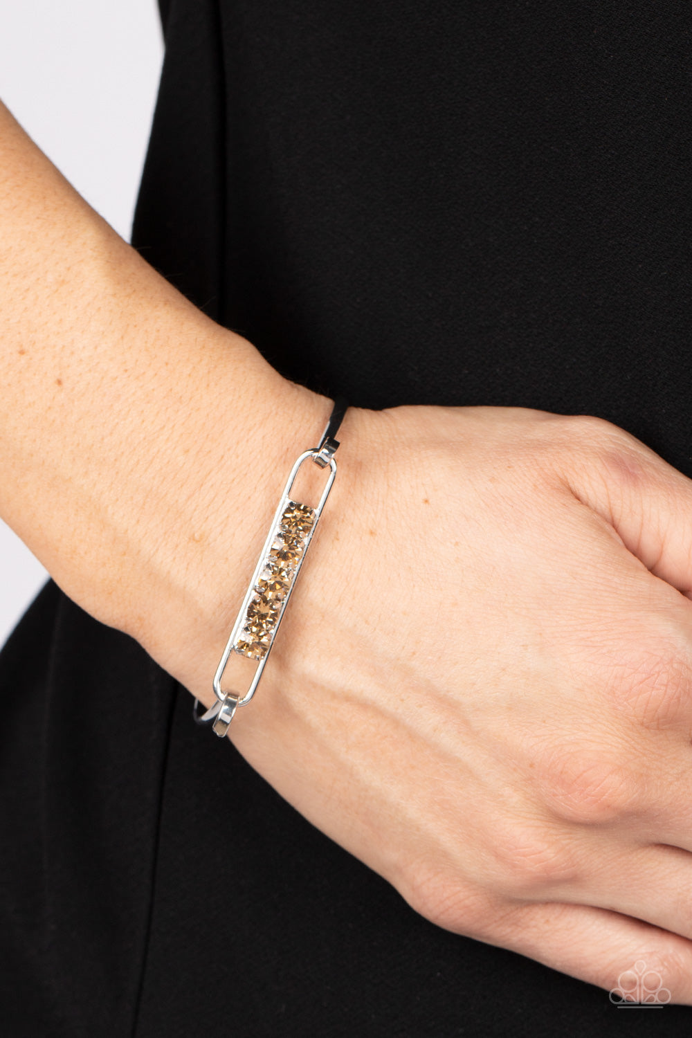 Paparazzi In CHARM'S Way Brown Bangle Bracelet - P9DA-BNXX-050XX