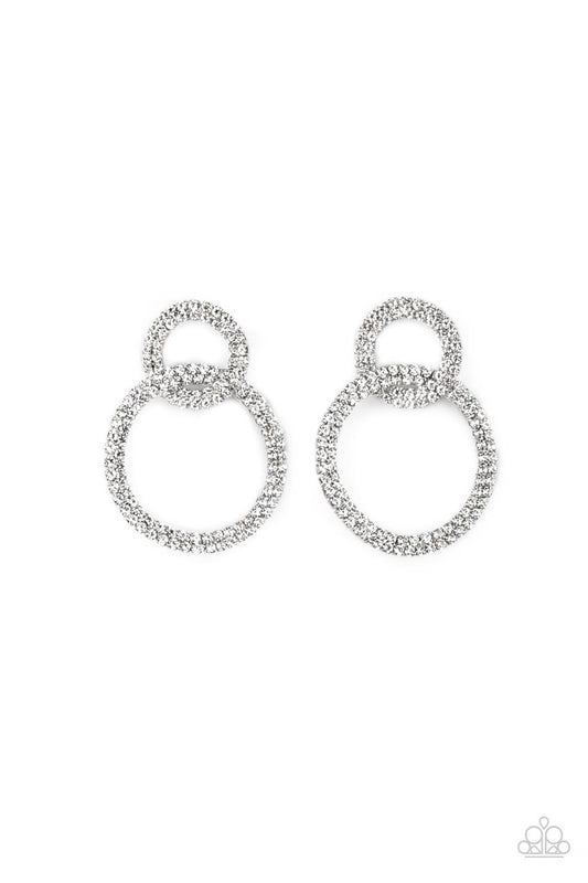 Paparazzi Intensely Icy Black Fishhook Earrings - Life Of The Party Exclusive December 2021