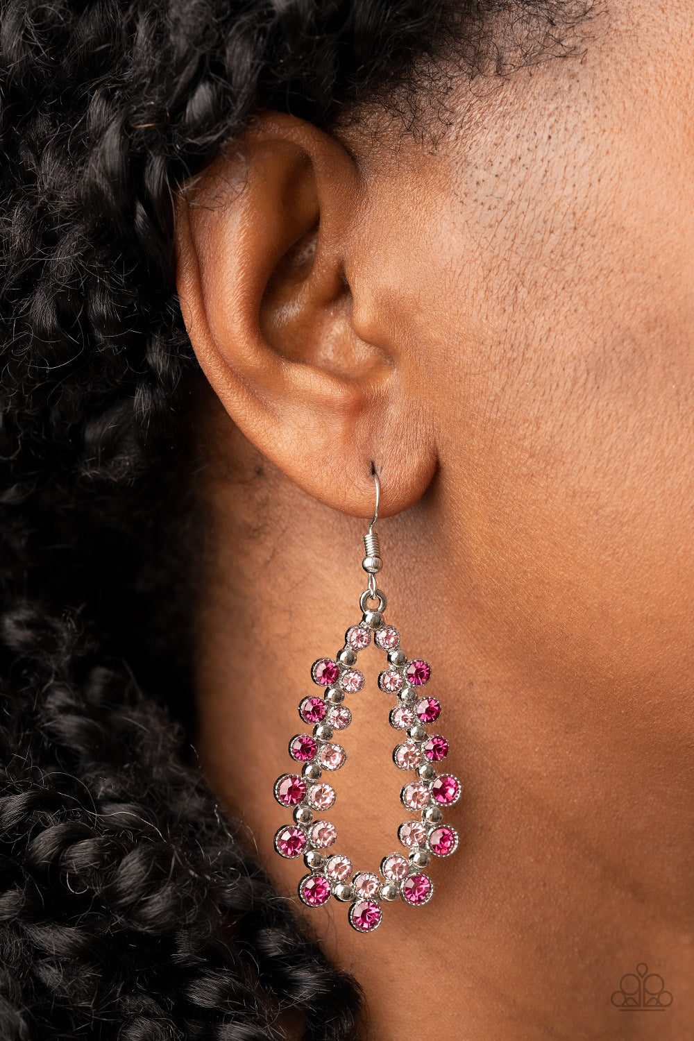 Paparazzi It's About to GLOW Down Pink Fishhook Earrings - P5RE-PKXX-241XX