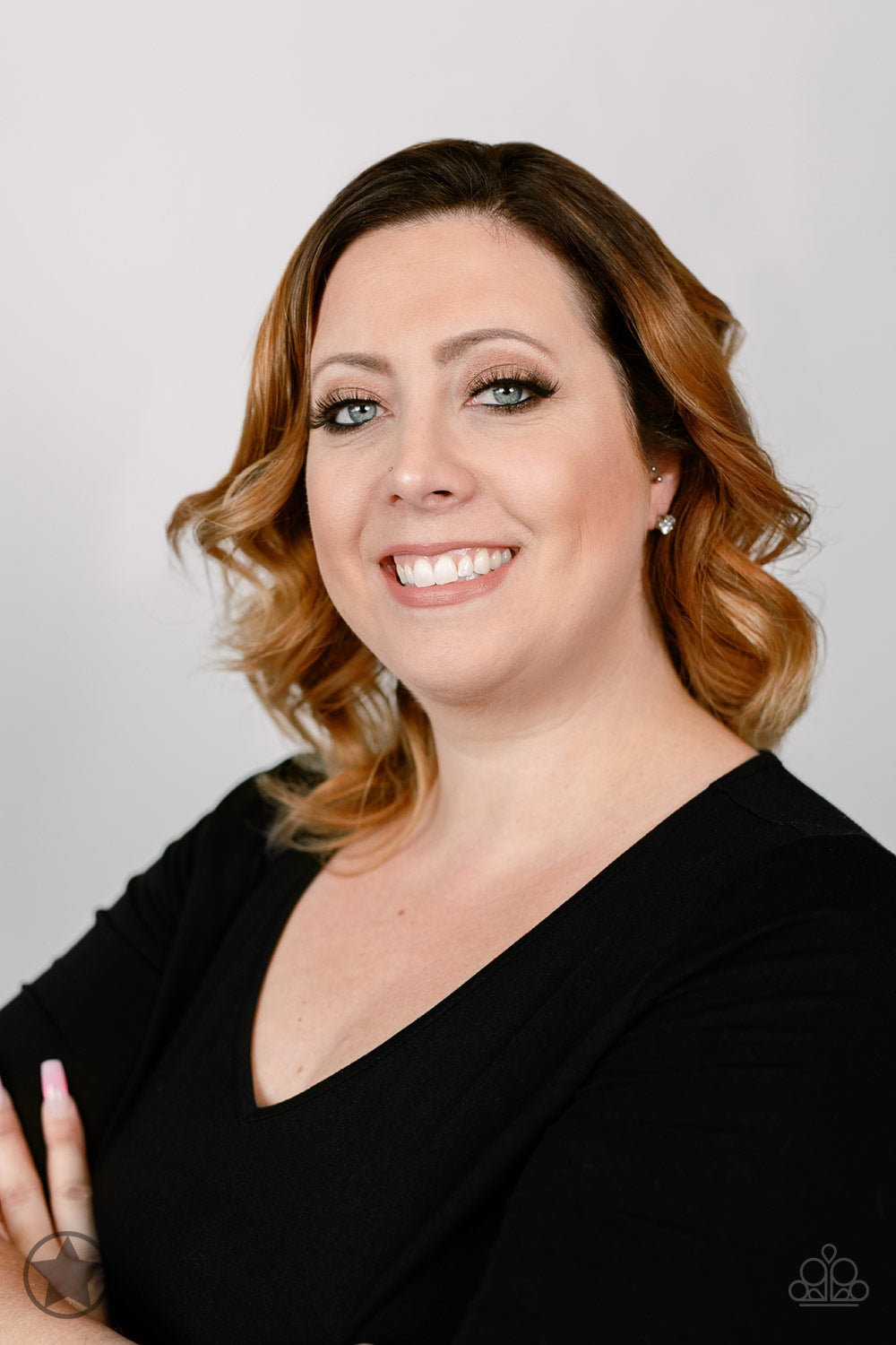 Paparazzi blockbuster just in timeless white rhinestone silver stud post earrings