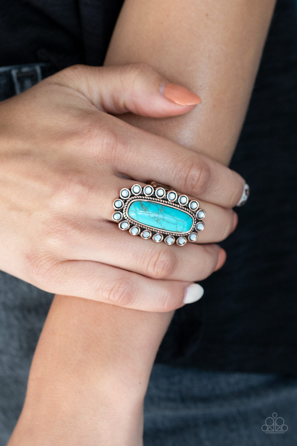 Paparazzi Mystic Oasis Copper Ring - P4SE-CPBL-079XX