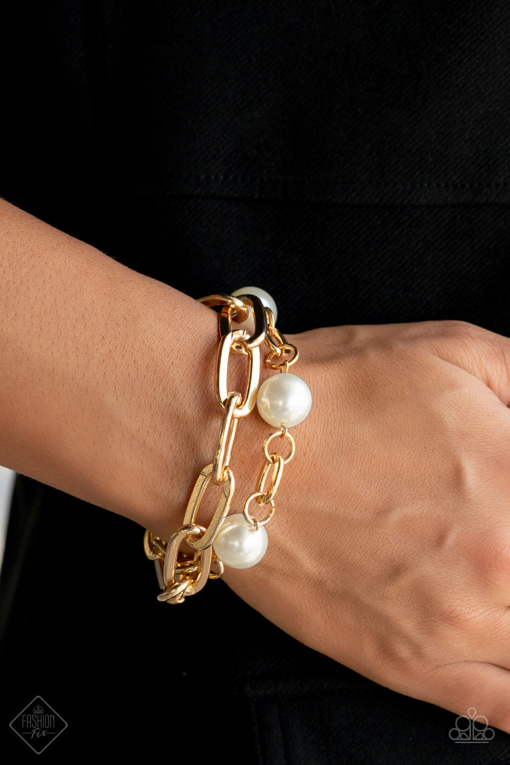 Paparazzi Nautical Mileage Gold Clasp Bracelet - Fashion Fix Fiercely 5th Avenue October 2022