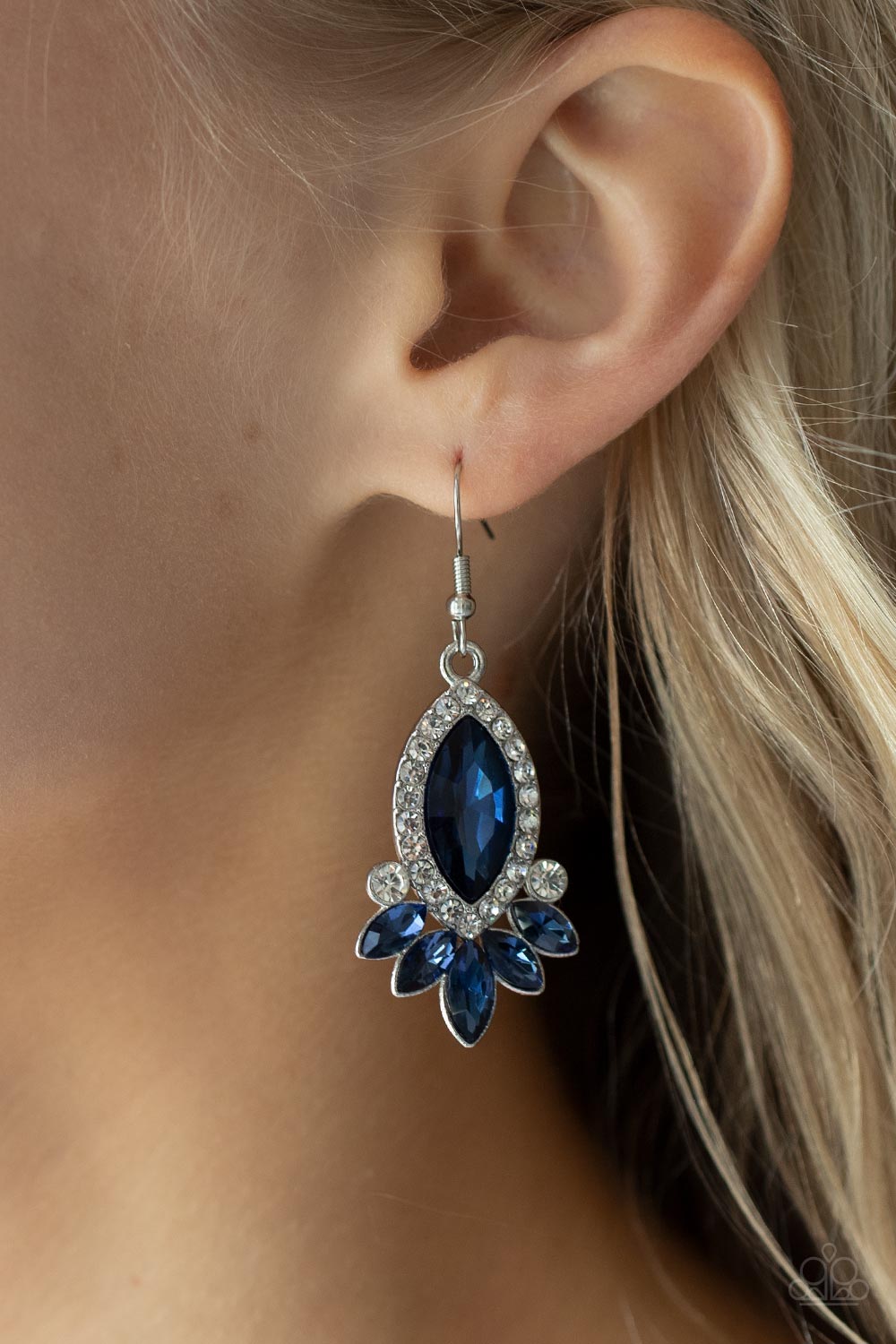 Paparazzi Prismatic Parade Blue Fishhook Earrings - P5RE-BLXX-239XX