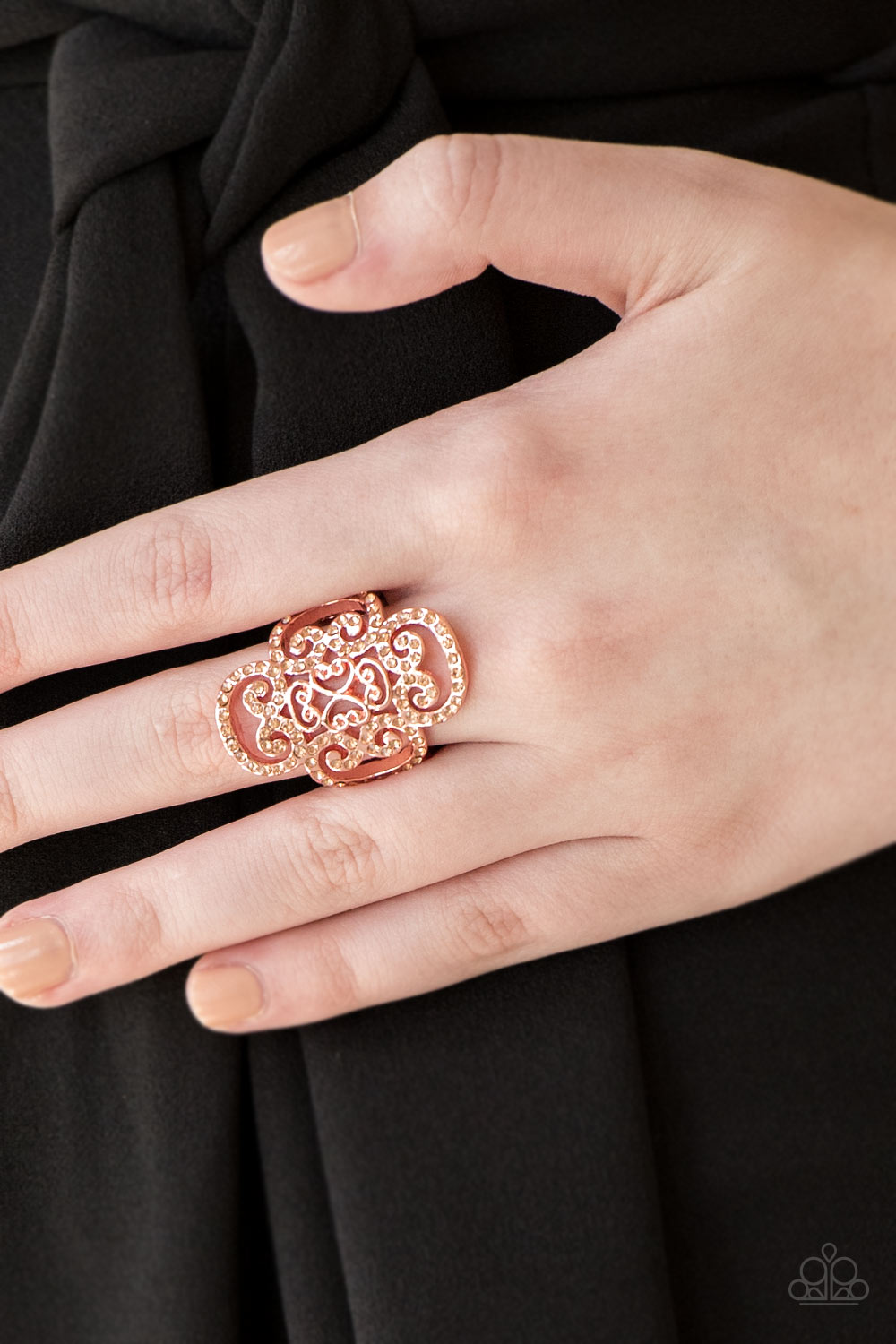 Paparazzi Regal Regalia Copper Ring - P4RE-CPSH-095XX