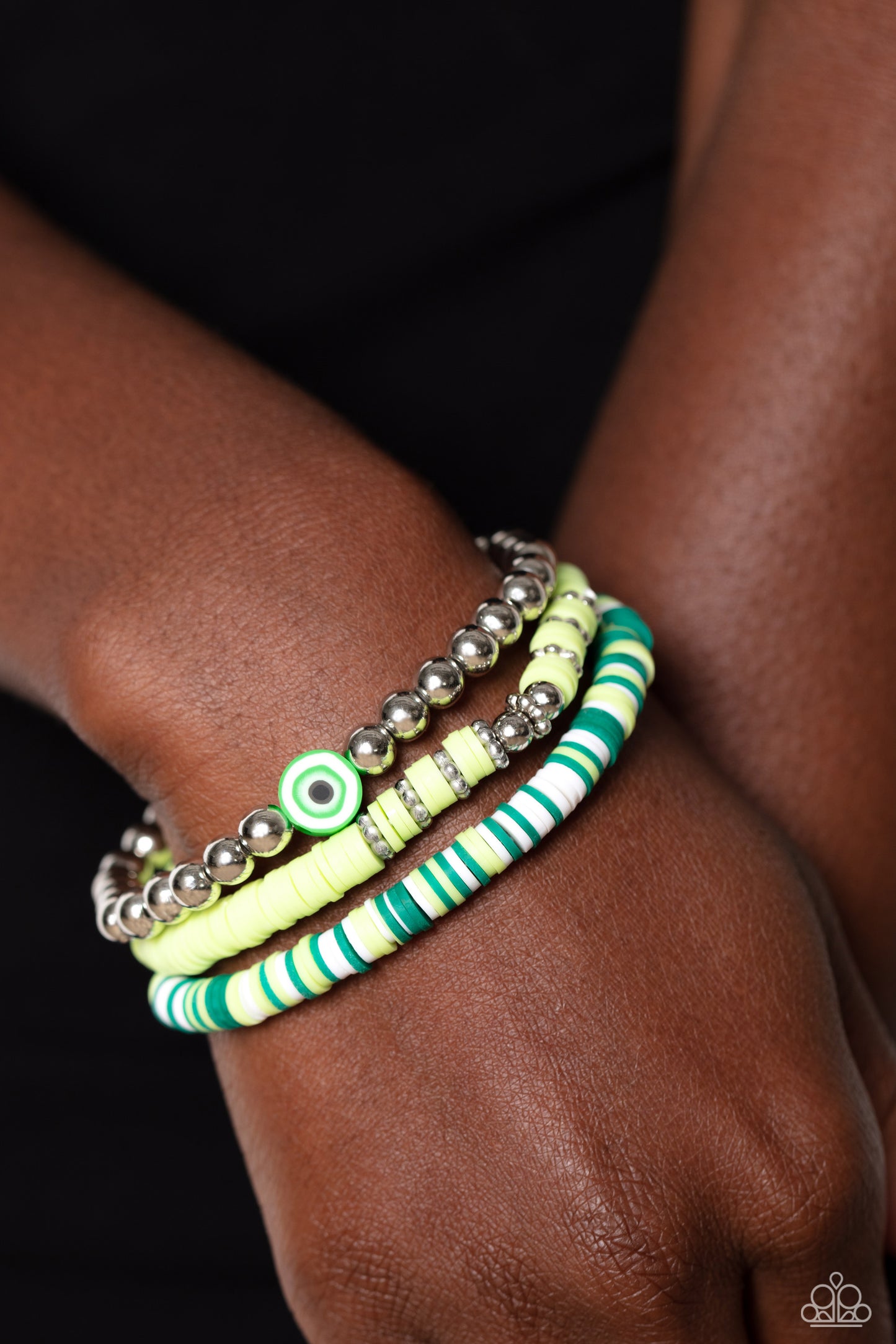 Paparazzi Sam EYE Am Green Stretch - P9WH-GRXX-209XX