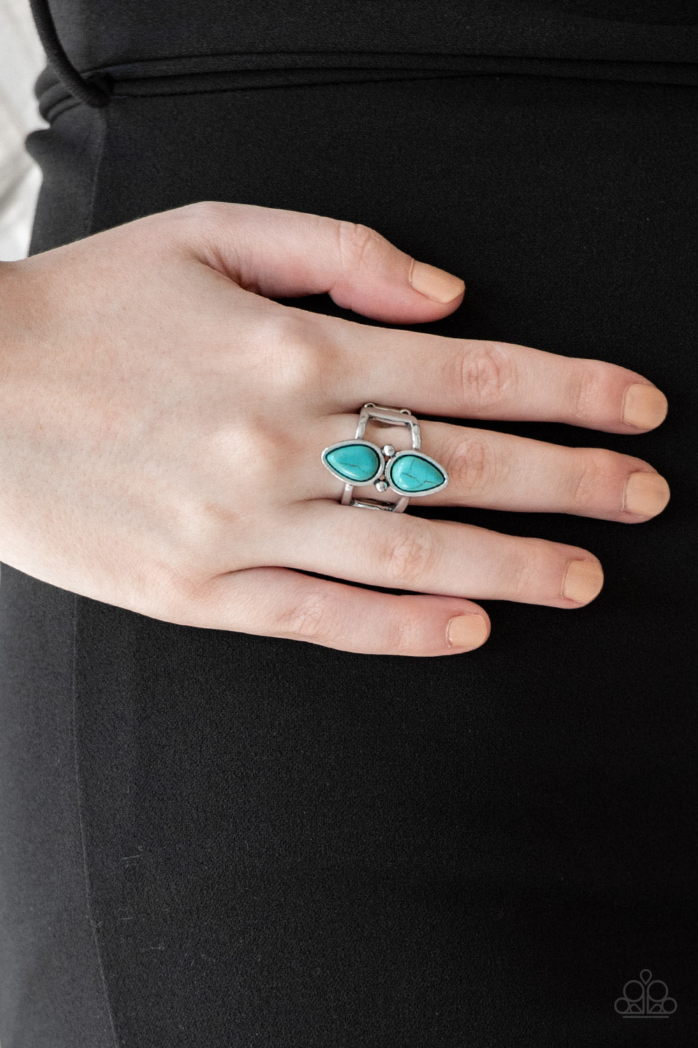 Paparazzi Simply Saharan Blue Stone Ring