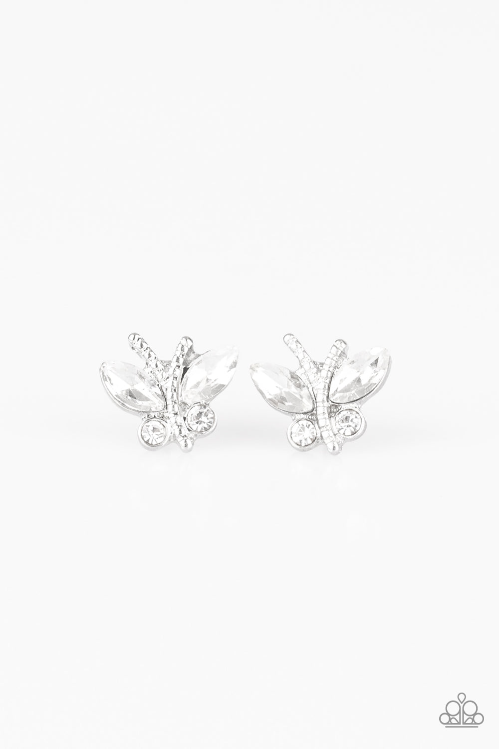 Paparazzi Starlet Shimmer Butterfly Post Back Earrings - P5SS-MTXX-184XX
