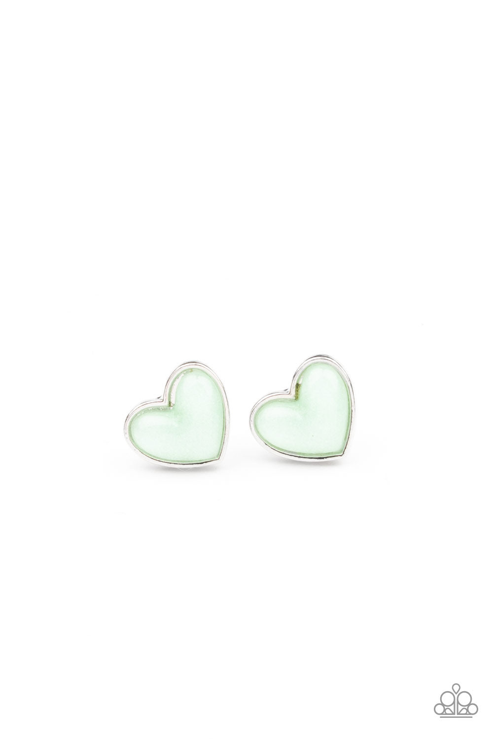 Paparazzi Starlet Shimmer Heart Post Back Earrings - P5SS-MTXX-172XX