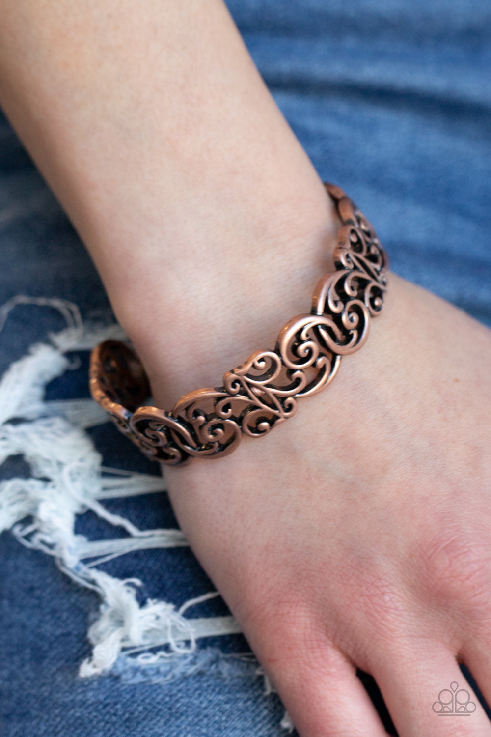 Paparazzi Wild Vineyards Copper Cuff Bracelet - P9WH-CPXX-122XX