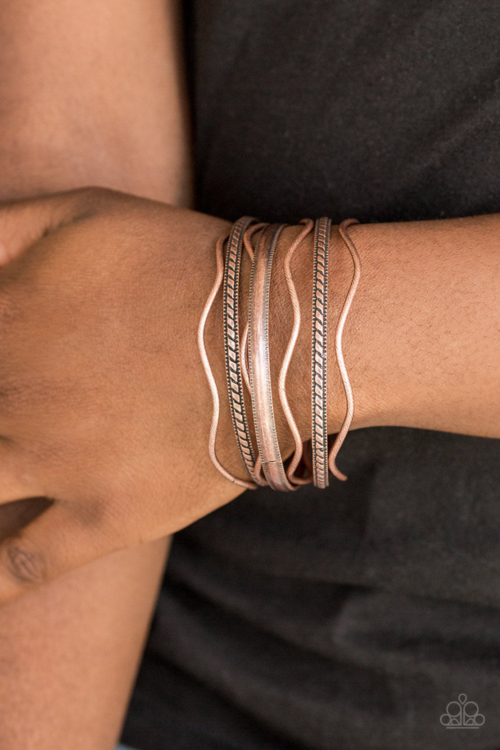Paparazzi Zesty Zimbabwe Copper Bangle Bracelet
