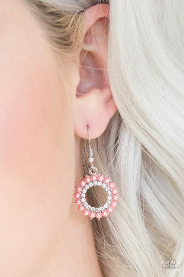 Paparazzi A Proper Lady Orange Fishhook Earrings