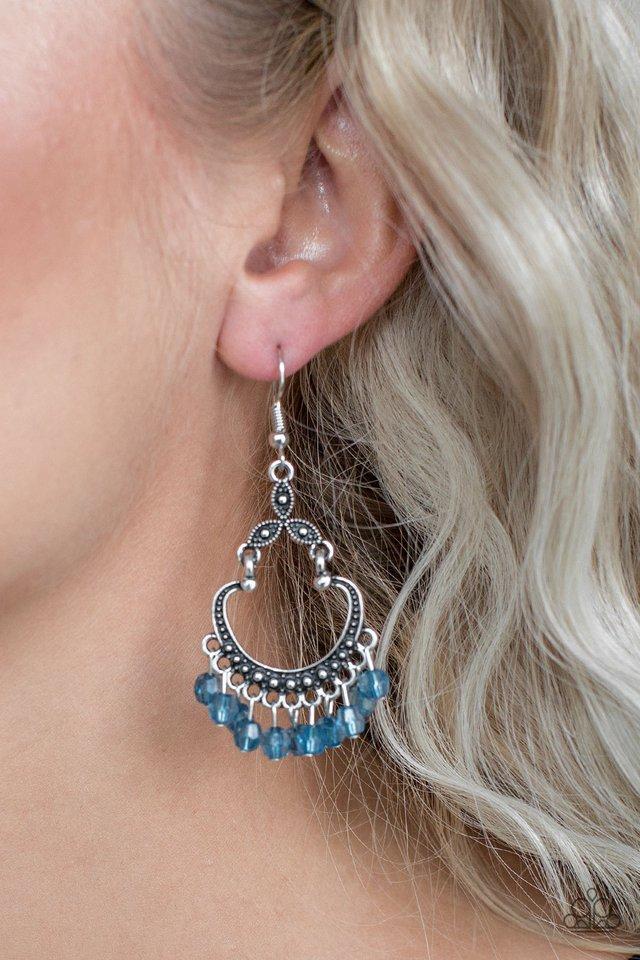 Paparazzi Babe Alert Blue Fishhook Earrings