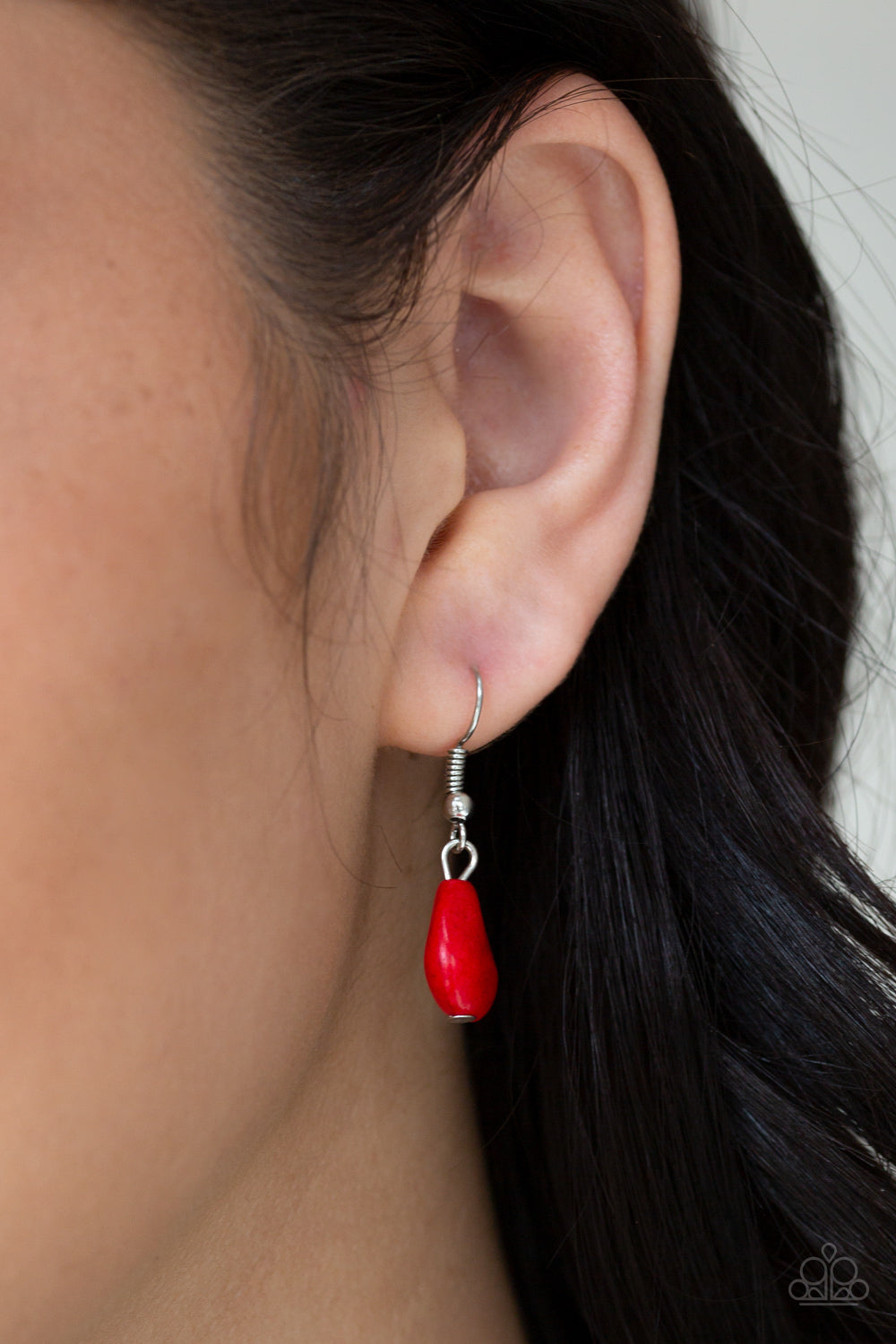 Paparazzi BADLAND To The Bone Red Long Necklace - P2SE-RDXX-221XX