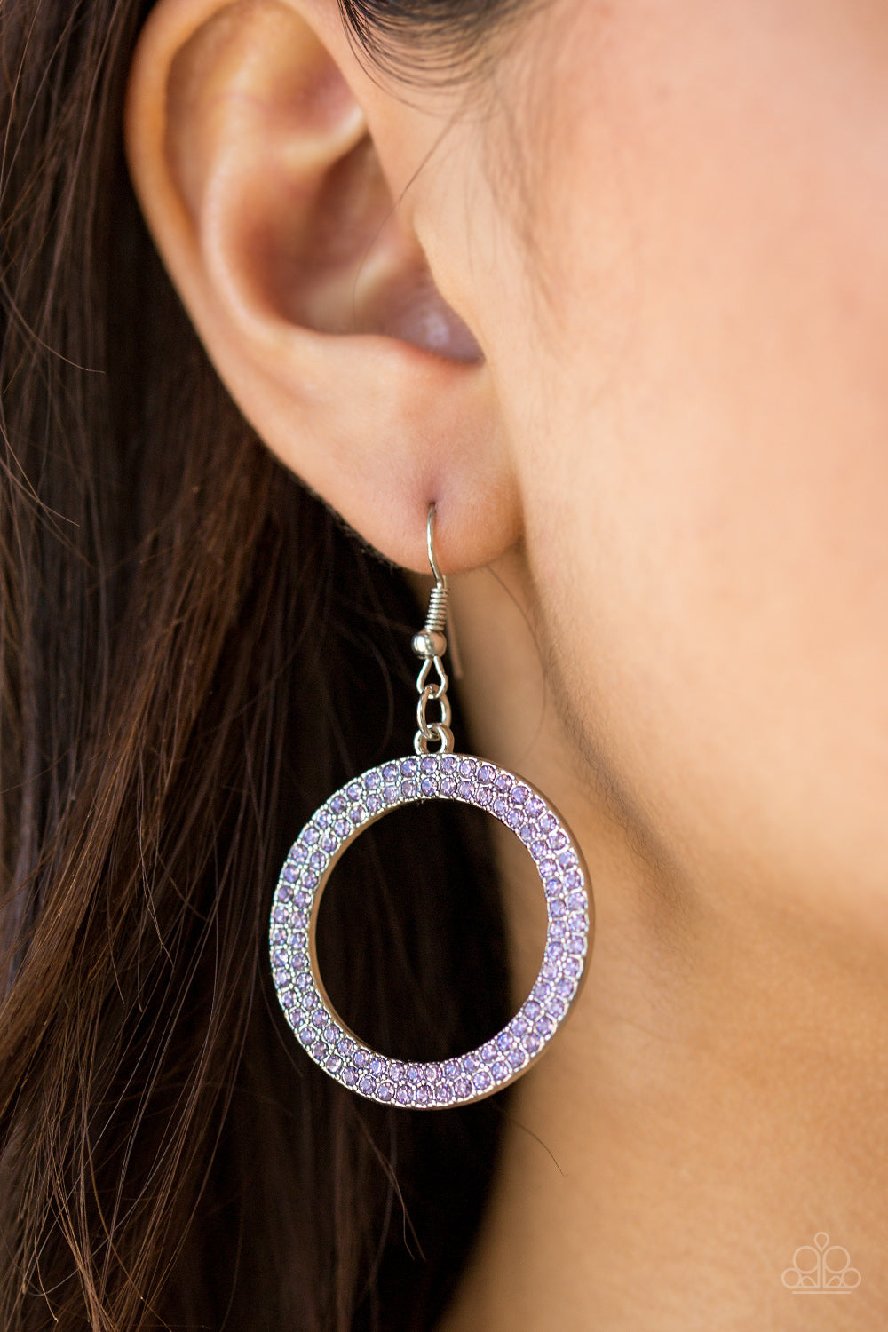 Paparazzi Bubbly Babe Purple Fishhook Earrings