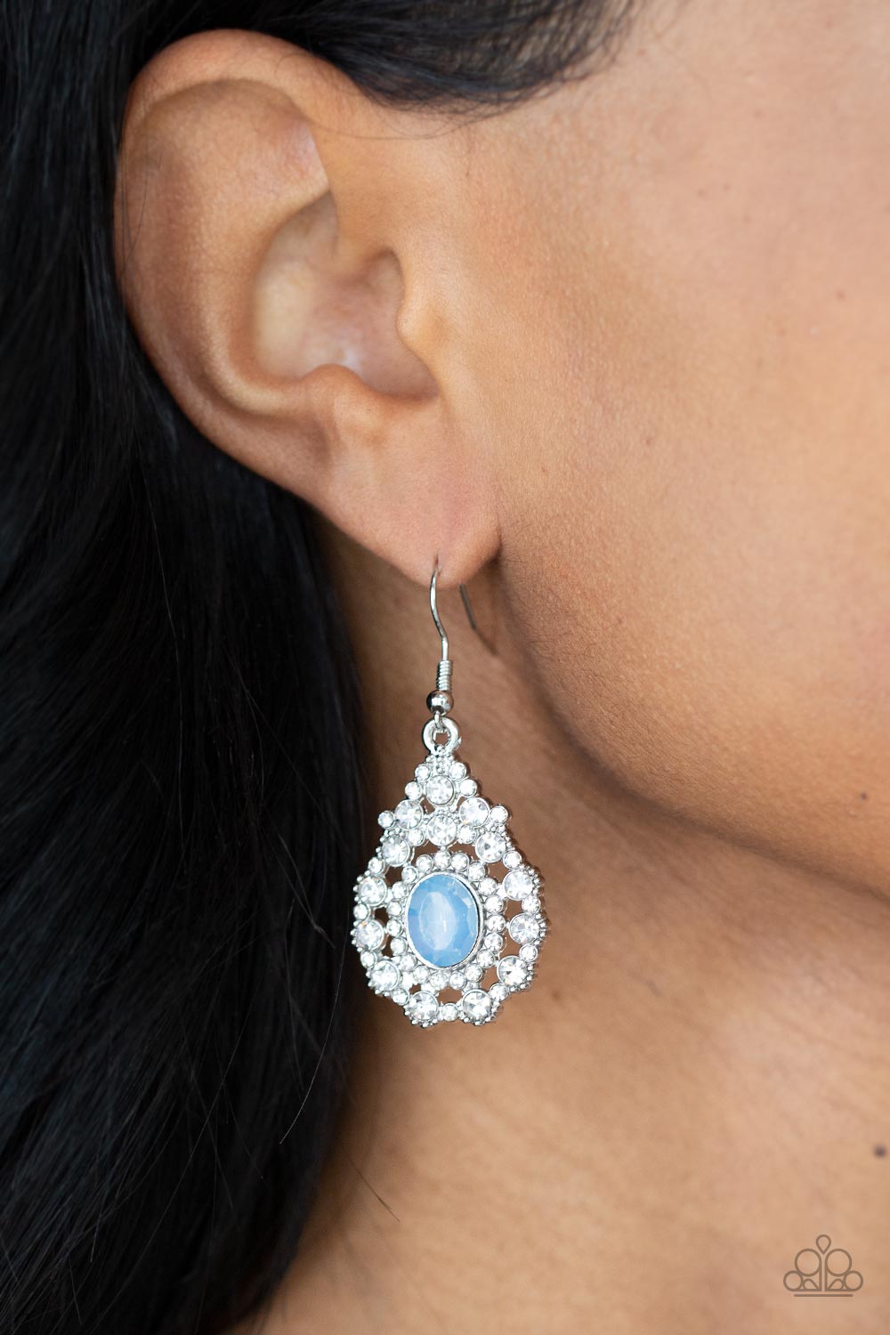Paparazzi Celestial Charmer Blue Fishhook Earrings