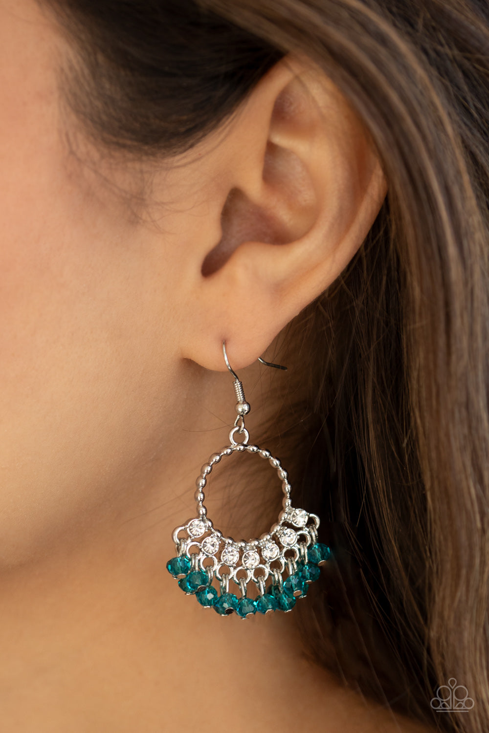 Paparazzi Charmingly Cabaret Blue Fishhook Earrings