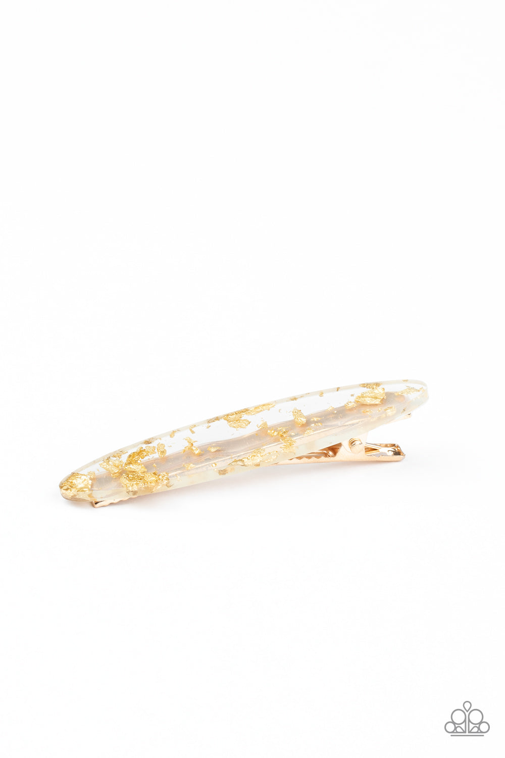 Paparazzi Confetti Couture Gold Hairbow - P7TD-GDXX-020XX