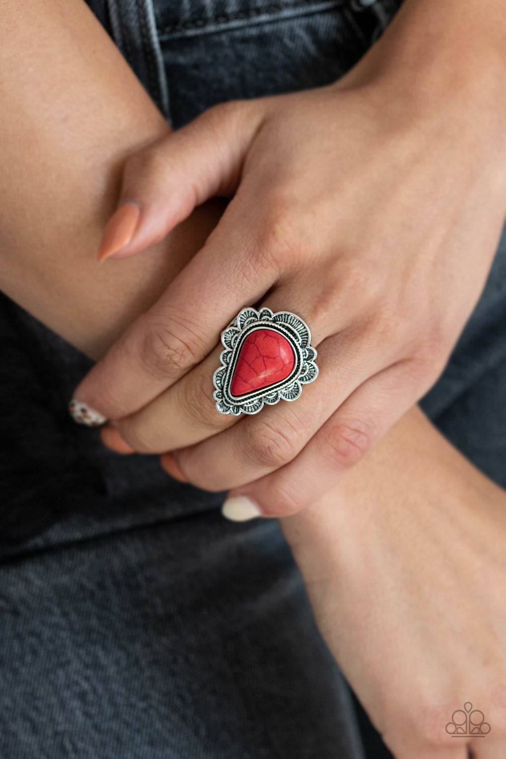 Paparazzi Desert Escape Red Stone Ring