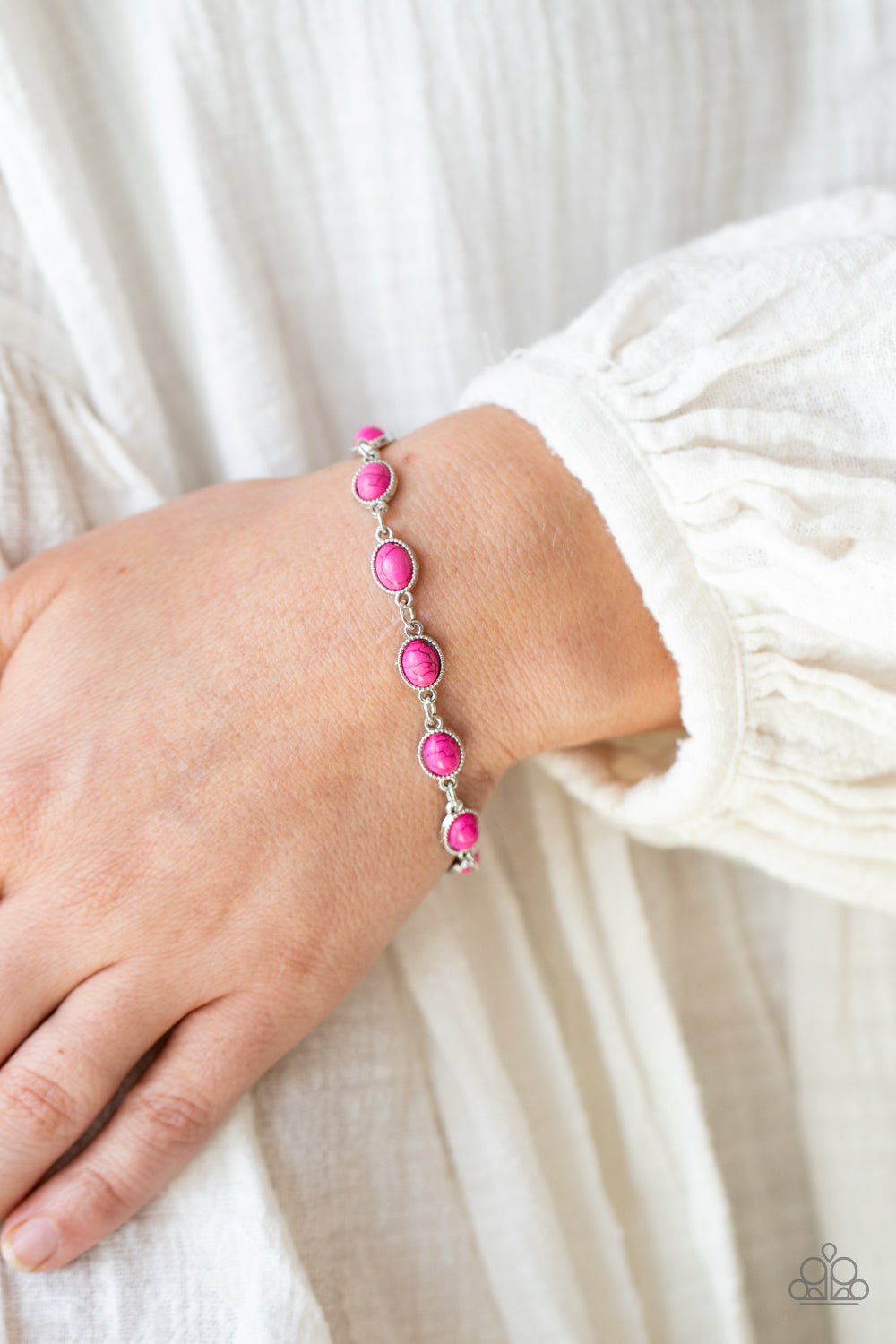Paparazzi Desert Day Trip Pink Clasp Bracelet