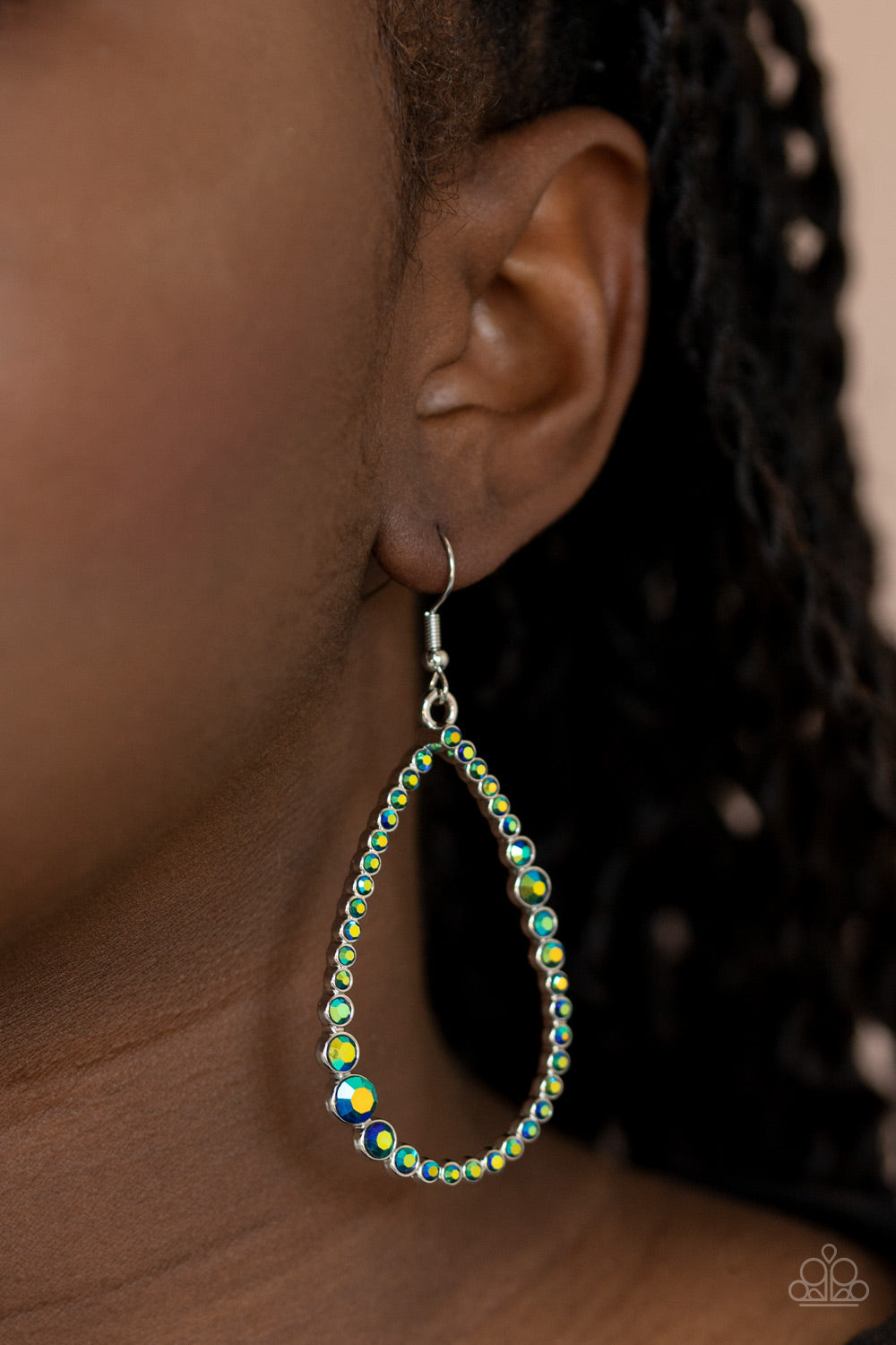 Paparazzi Diva Dimension Green Fishhook Earrings