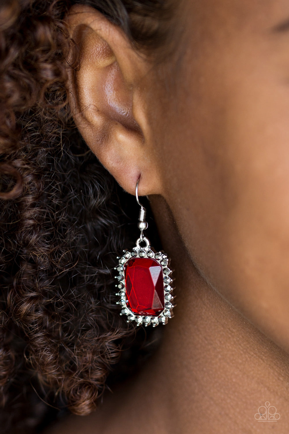 Paparazzi Downtown Dapper Red Fishhook Earrings