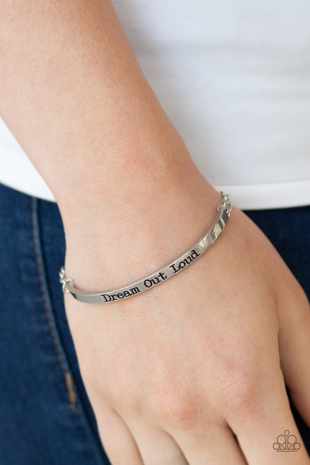 Paparazzi Dream Out Loud Silver Clasp Bracelet