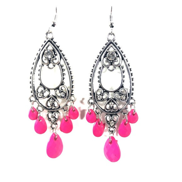 Paparazzi Fashion Flirt Pink Fishhook Earrings