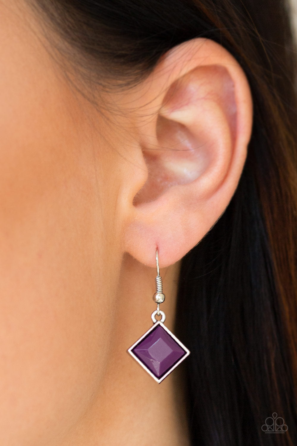 Paparazzi Feeling Inde-PENDANT Purple Short Necklace