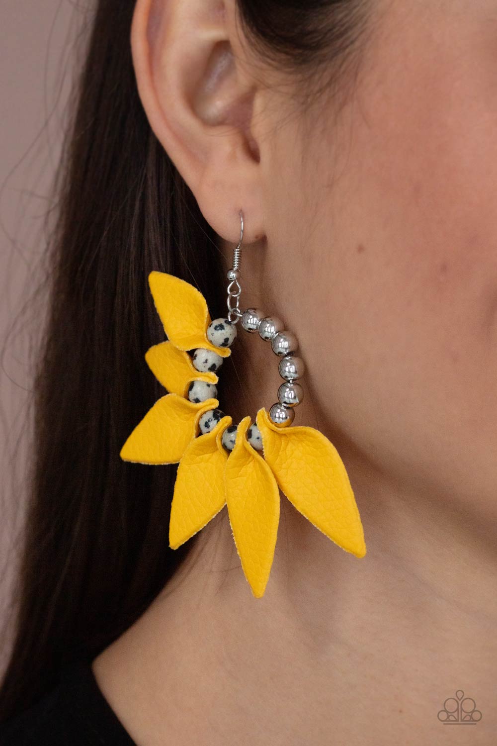 Paparazzi Flower Child Fever Yellow Fishhook Earrings