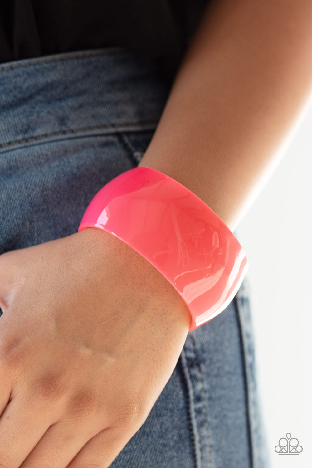 Paparazzi Fluent in Flamboyance Pink Cuff Bracelet - Life Of The Party March 2020 - P9SE-PKXX-124XX