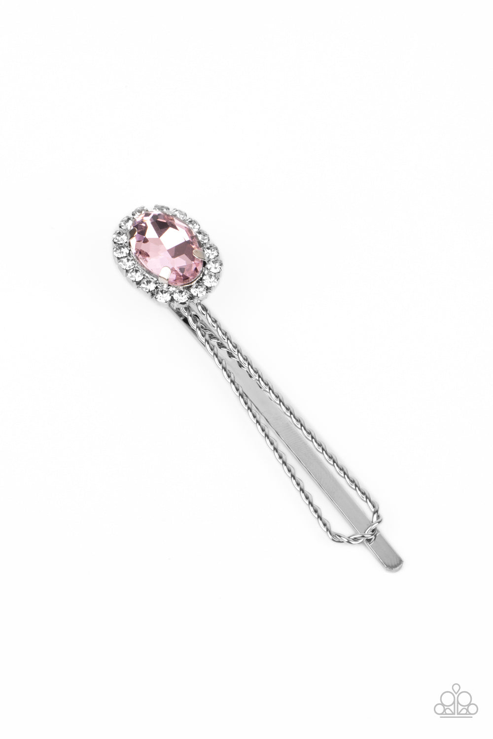 Paparazzi Gala Glitz Pink Hair Clip Hairbow - P7SS-PKXX-175XX