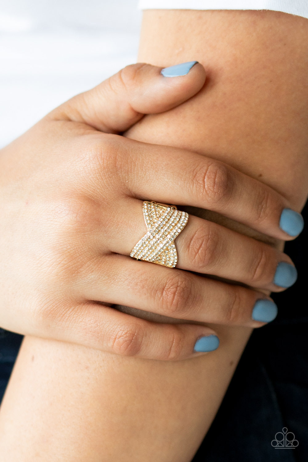 Paparazzi Girl Boss Glitter Gold Ring